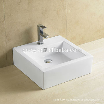 Lavabo con estilo resistente de cerámica del precio bajo resistente del diseño especial